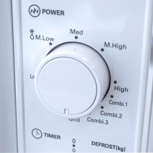 Mikrobølgeovn med Grill TM Electron Hvid 700 W 20 L