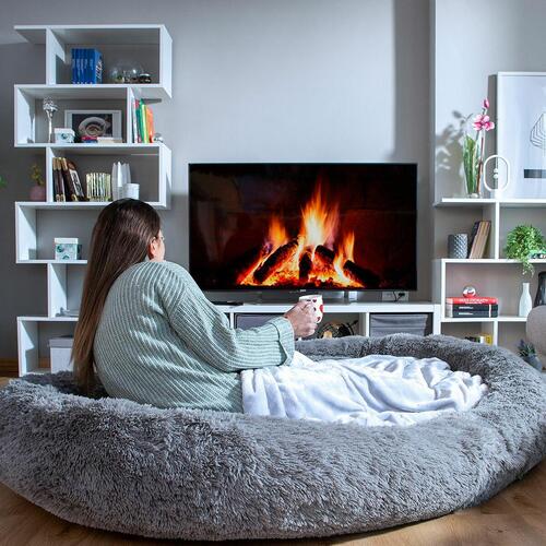 Hundeseng til mennesker - Human Dog Bed XXL Grey