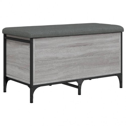 Skobænk 82x42x45 cm konstrueret træ grå sonoma-eg