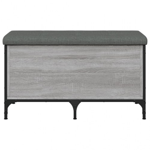 Skobænk 82x42x45 cm konstrueret træ grå sonoma-eg