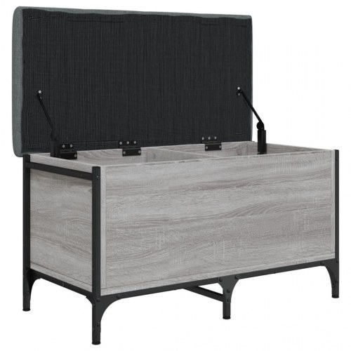 Skobænk 82x42x45 cm konstrueret træ grå sonoma-eg