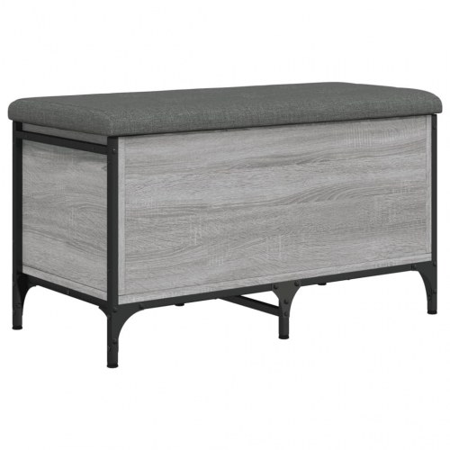 Skobænk 82x42x45 cm konstrueret træ grå sonoma-eg