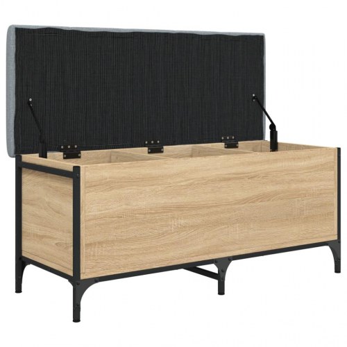 Skobænk 102x42x45 cm konstrueret træ sonoma-eg
