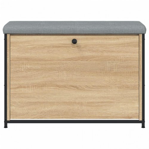 Skobænk med vippeskuffe 82x32x56 cm sonoma-eg