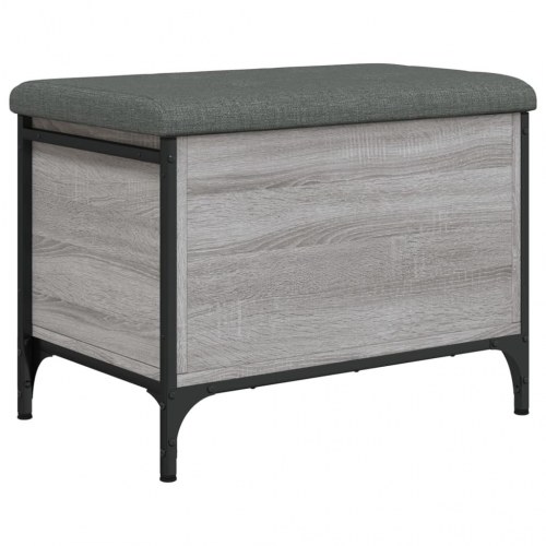 Skobænk 62x42x45 cm konstrueret træ grå sonoma-eg