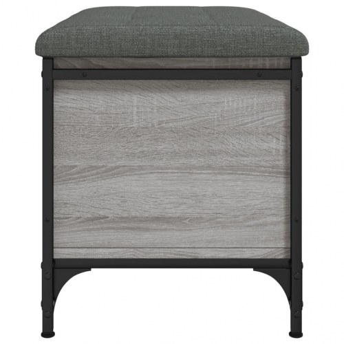 Skobænk 62x42x45 cm konstrueret træ grå sonoma-eg