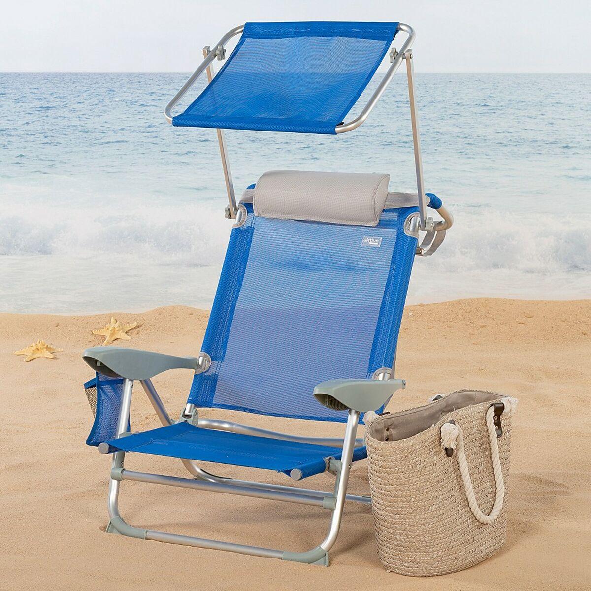 Strandstol Aktive Blå 47 x 67 x 43 cm (2 enheder)