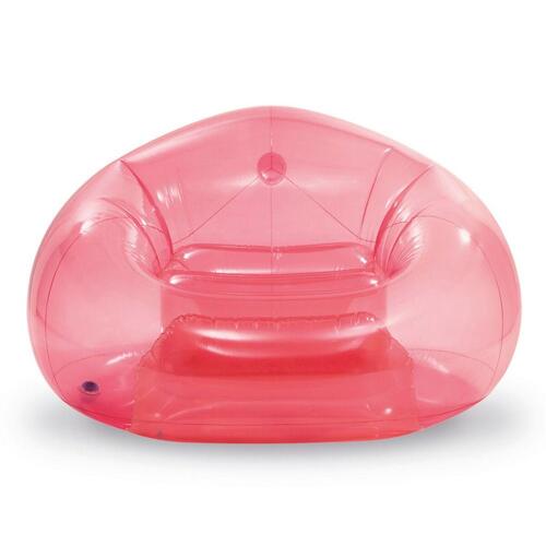 Oppustelig poolstol Intex Beanless Gennemsigtig Pink 137 x 74 x 127 cm (4 enheder)