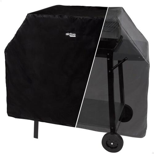 Overtræk til grill Aktive Sort 4 enheder 142 x 120 x 60 cm