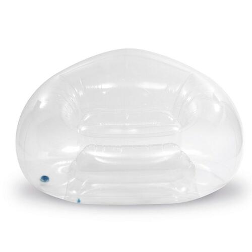 Oppustelig poolstol Intex Beanless Gennemsigtig 137 x 74 x 127 cm (4 enheder)