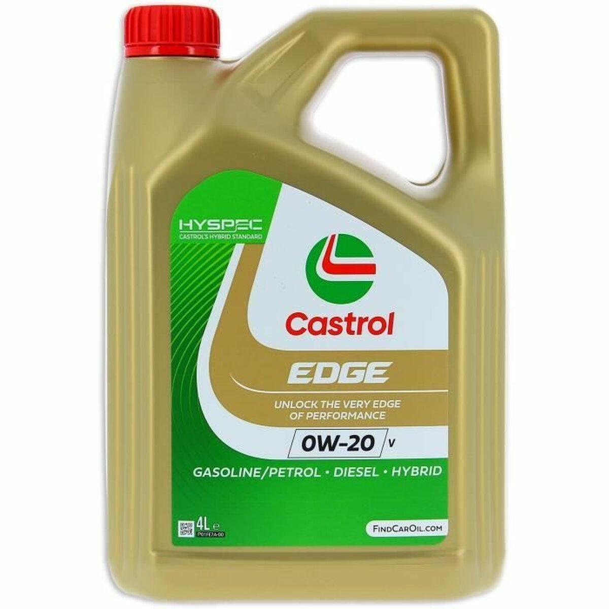 Castrol EDGE motorolie 0W-20 - benzin, diesel og hybrid, 4 l