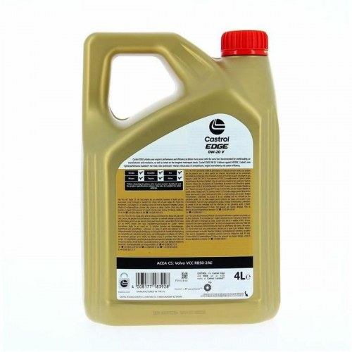 Castrol EDGE motorolie 0W-20 - benzin, diesel og hybrid, 4 l