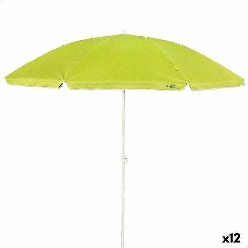 Aktive parasol grøn Ø200 cm - sæt med 12
