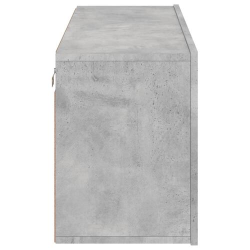 Væghængt tv-bord 100x30x41 cm betongrå