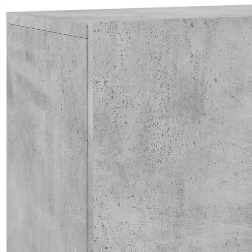 Væghængt tv-bord 100x30x41 cm betongrå