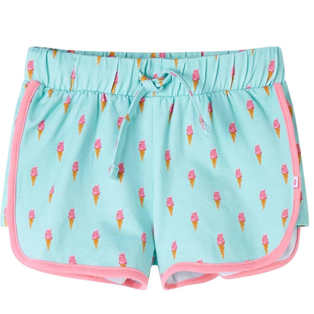 Shorts til børn str. 128 med snor mintgrøn