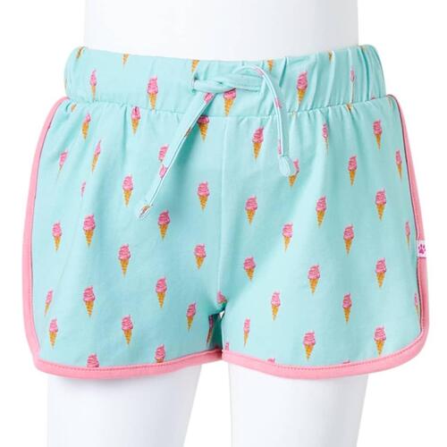 Shorts til børn str. 128 med snor mintgrøn