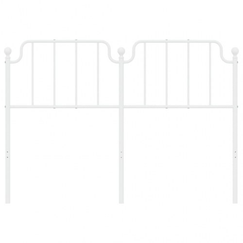 Udskiftningsgavl 135 cm i metal - hvid sengegavl