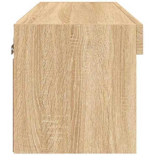 Tv-bord 60x30x30 cm med LED-lys sonoma-eg