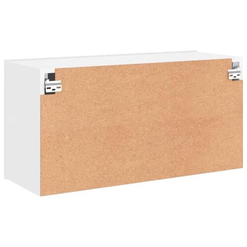 Væghængt tv-bord 80x30x41 cm hvid