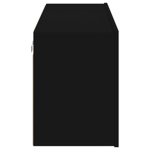Væghængt tv-bord 100x30x41 cm sort