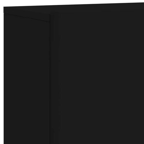 Væghængt tv-bord 100x30x41 cm sort