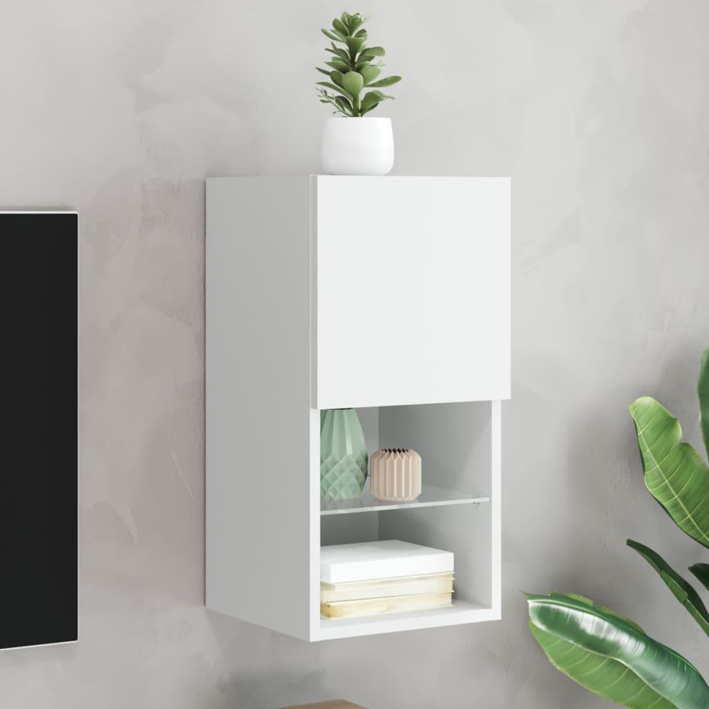 Tv Bord Med Led Lys 30 5x30x60 Cm Hvid