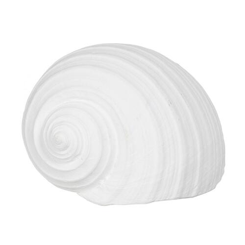 Dekorativ figur Hvid Snegl 15 x 11 x 9 cm