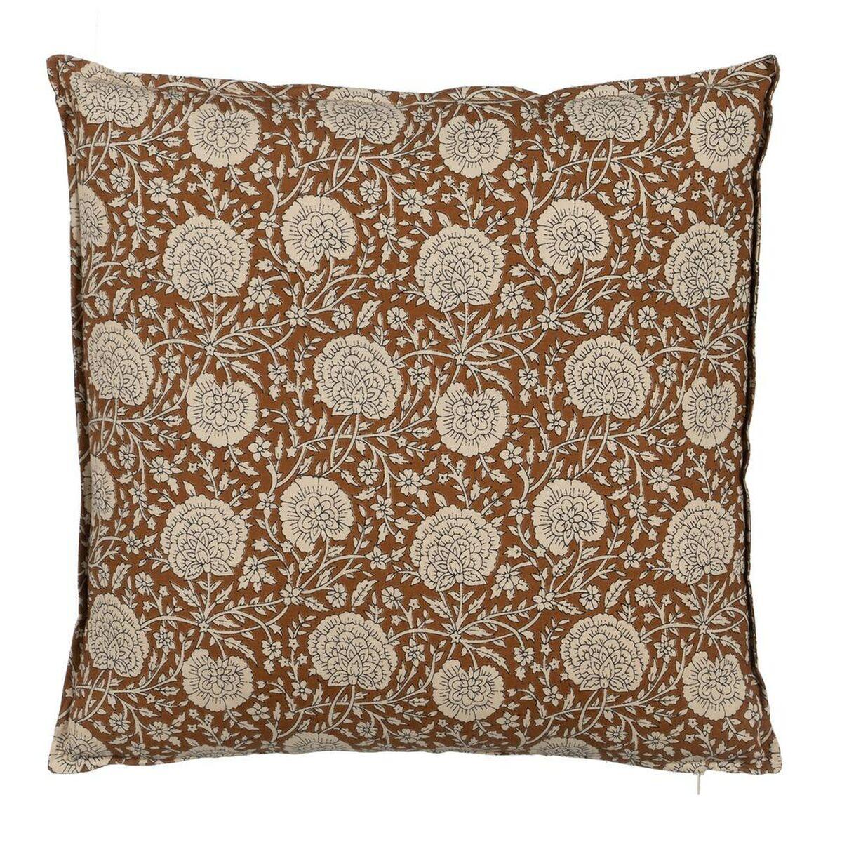 Pude Bomuld Brun Beige 50 x 50 cm
