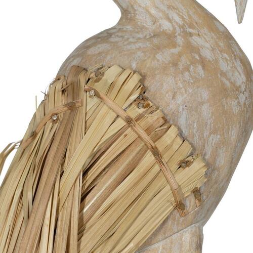 Dekorativ figur Hvid Natur Hejre 20 x 10 x 62 cm