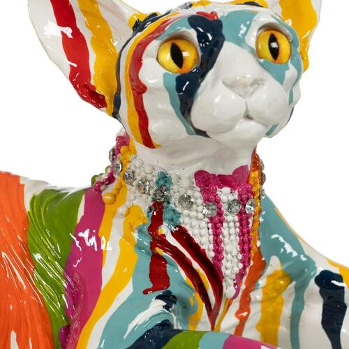 Dekorativ figur Kat 33,5 x 15,5 x 15 cm