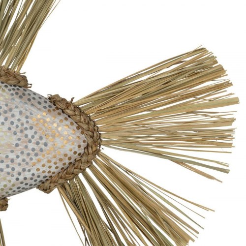 Dekorativ figur Hvid Brun Natur Fisk 57 x 12 x 60 cm