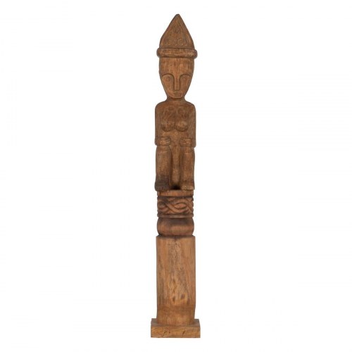 Dekorativ figur Natur Afrikansk mand 14 x 14 x 88,5 cm