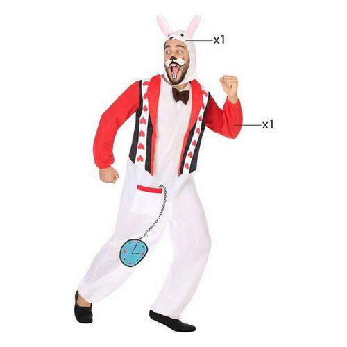 Kostume til voksne Kanin Multifarvet XL (2 Dele) (2 enheder) (2 stk) XL