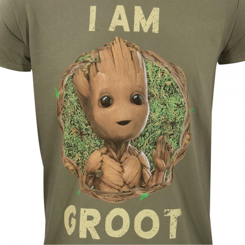 Marvel kortærmet T-shirt - I Am Groot, grøn, unisex (M)