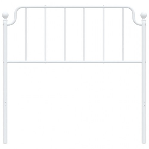 Sengegavl i metal 100 cm hvid