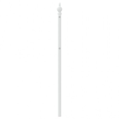 Sengegavl i metal 100 cm hvid