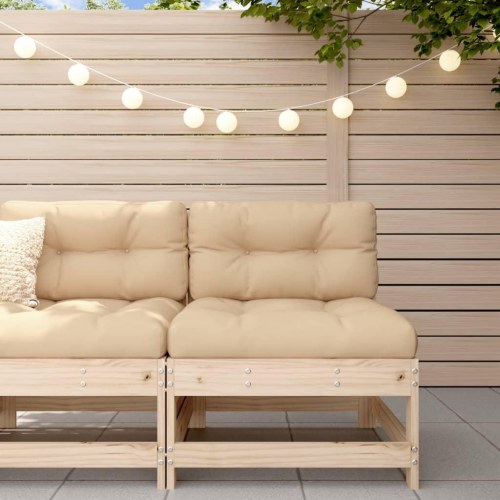Midtermodul til havesofa i massivt fyrretræ - modulsofa 62×62 cm