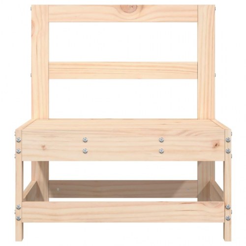 Midtermodul til havesofa i massivt fyrretræ - modulsofa 62×62 cm