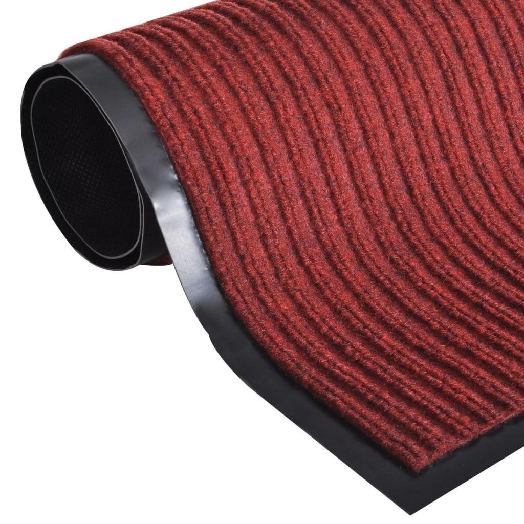 Dørmåtte PVC rød 90 x 60 cm