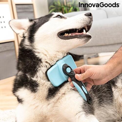 Rensebørste til kæledyr med optrækkelige børster Groombot InnovaGoods