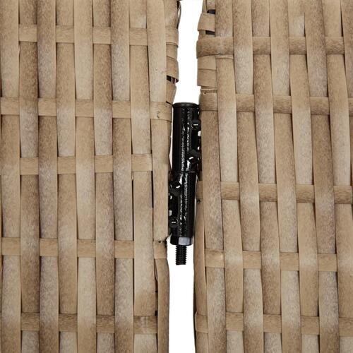 Rumdeler 5 paneler polyrattan beige