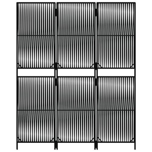 Rumdeler 3 paneler polyrattan sort