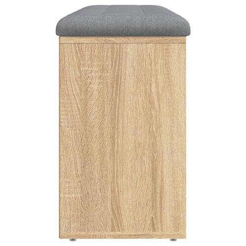 Skobænk 102x32x50 cm konstrueret træ sonoma-eg