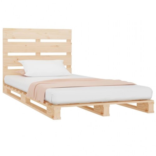 Sengeramme 90 x 190 cm i massivt fyrretræ