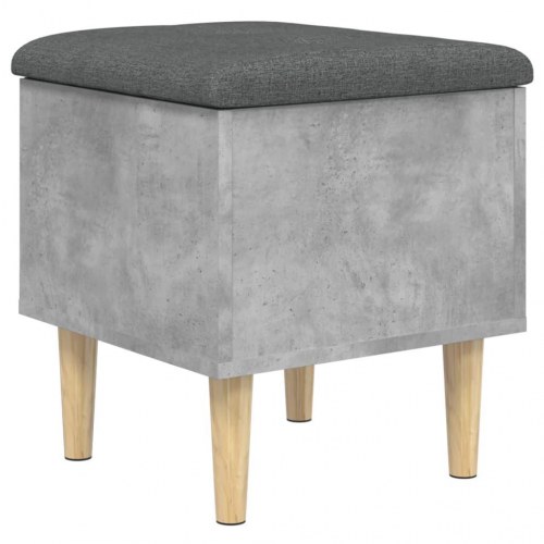 Skobænk med opbevaring 42 x 42 x 46 cm betongrå