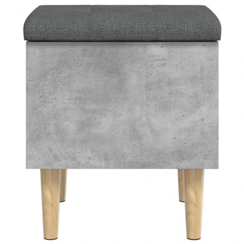 Skobænk med opbevaring 42 x 42 x 46 cm betongrå