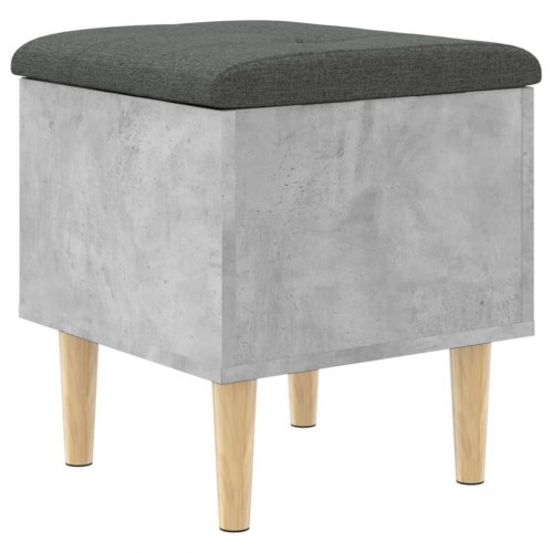 Skobænk med opbevaring 42 x 42 x 46 cm betongrå