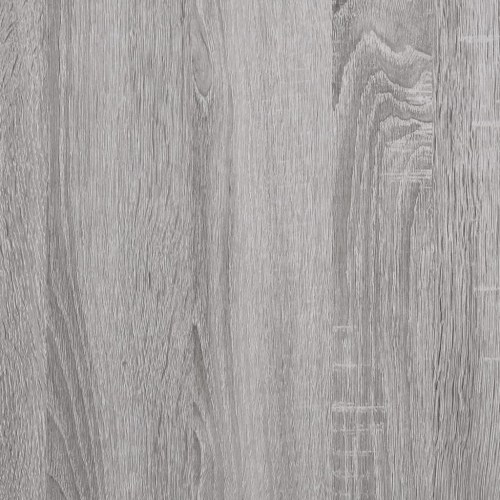 Opbevaringsbænk 102x42x46 cm konstrueret træ grå sonoma-eg