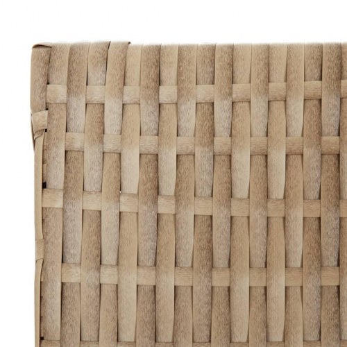 Rumdeler med 5 paneler i polyrattan - beige